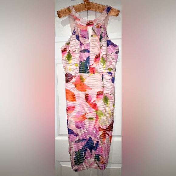 Trina Turk Sylvia. Vibrant water color print dress. Size 8. EUC worn once. - Picture 10 of 12